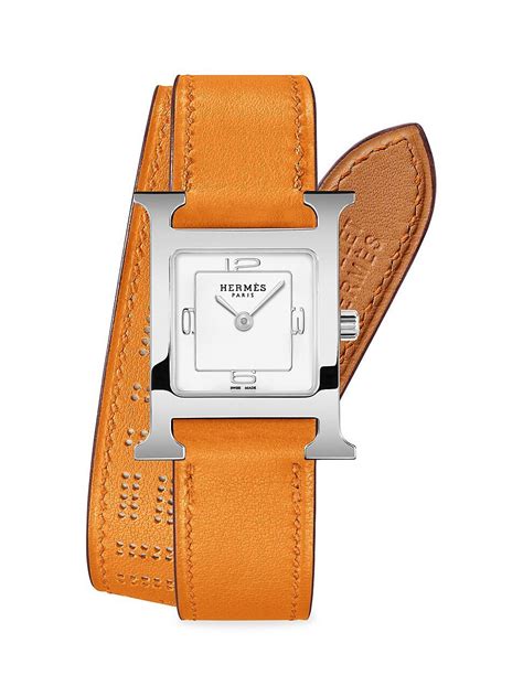 hermes stainless steel watches